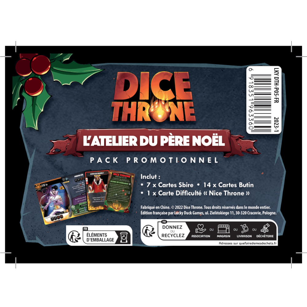 Dice Throne – Père Noël vs Krampus – Pack promotionnel