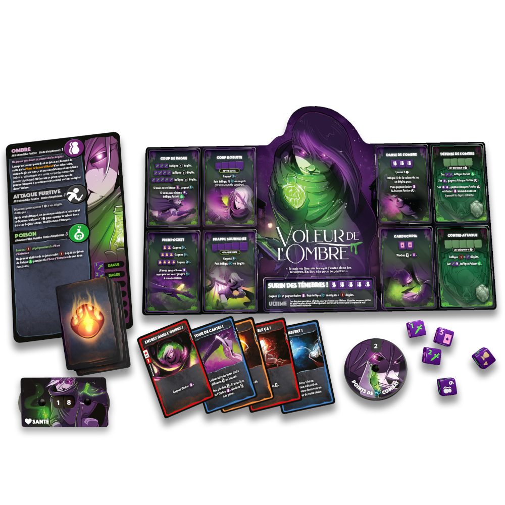 Dice Throne S1- Pyromancienne VS Voleur de l’Ombre