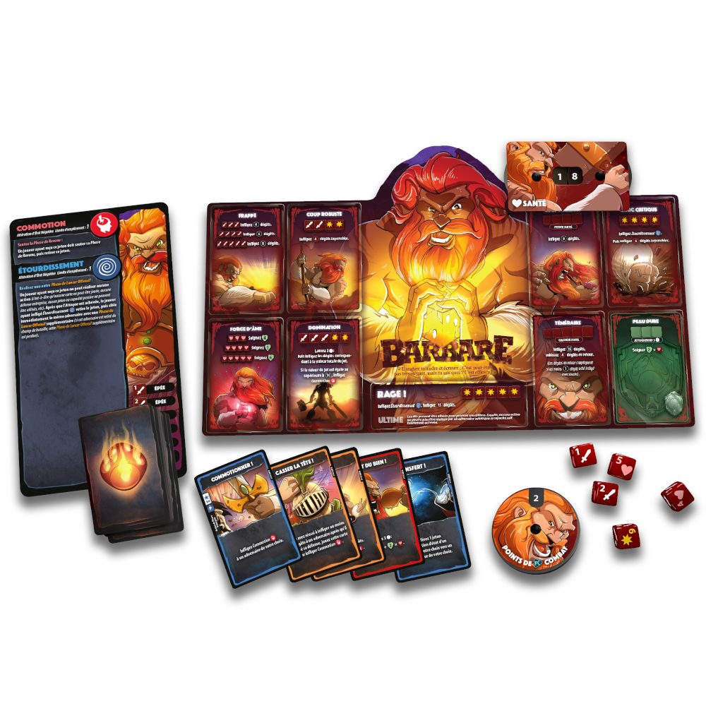 Dice Throne S1- Barbare VS Elfe Lunaire