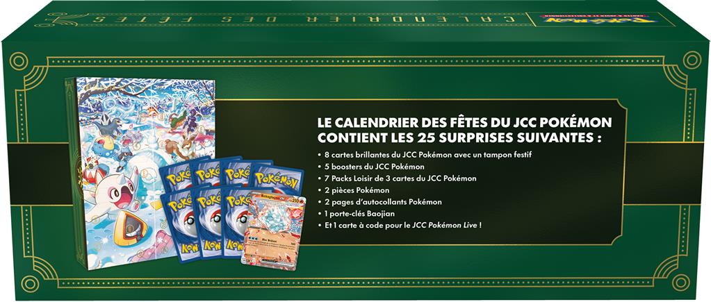 Pokémon : Calendrier des fêtes 2024 (de l'avent)
