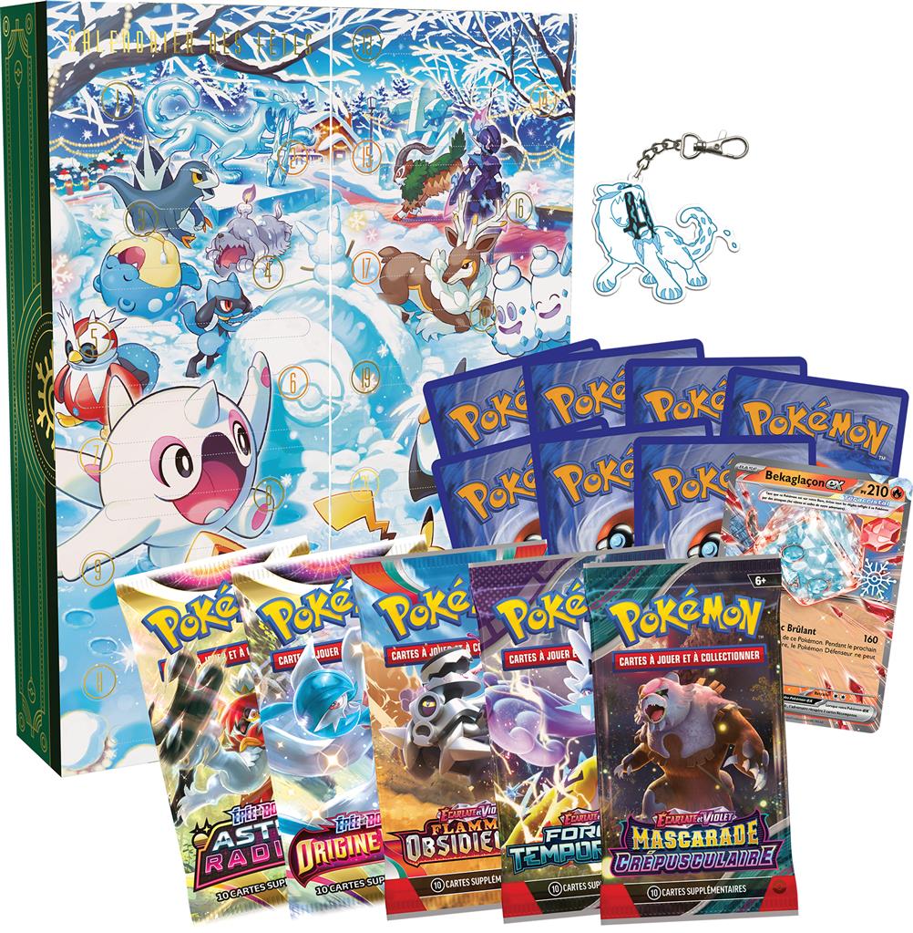 Pokémon : Calendrier des fêtes 2024 (de l'avent)