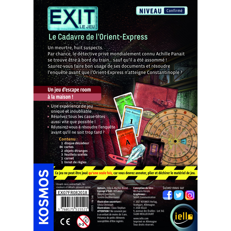  Exit : Le Cadavre de l’Orient-Express (Confirmé) 