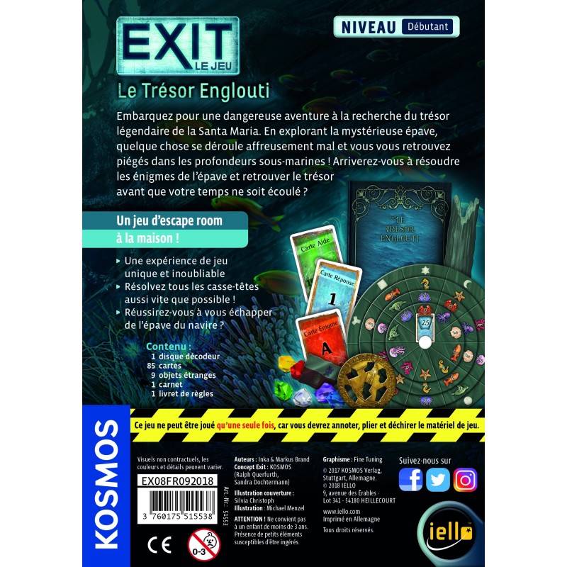 Exit : Le Trésor Englouti (Débutant) 
