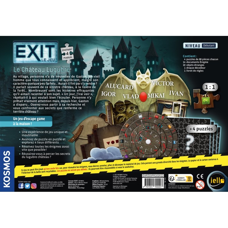 Exit Puzzle : Le Chateau Lugubre