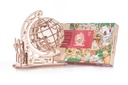 Globe maquette 3D mobile en bois