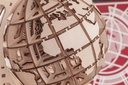Globe maquette 3D mobile en bois