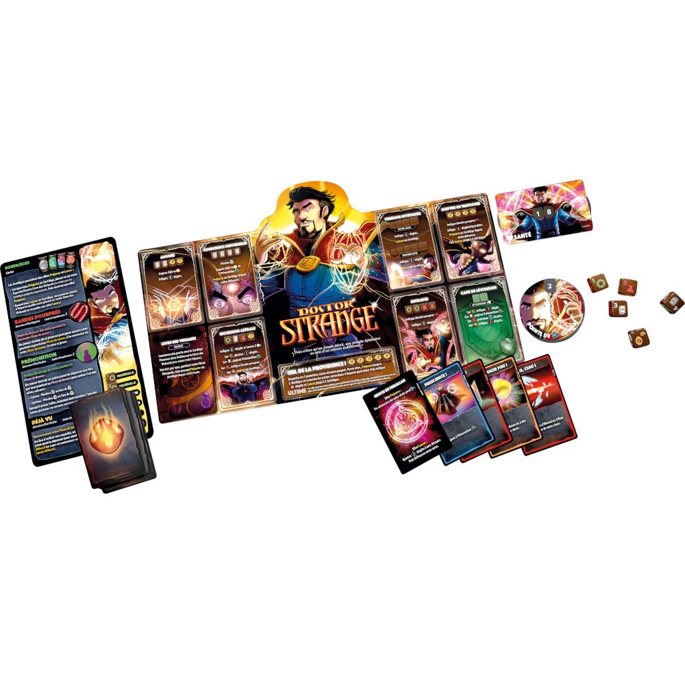 Dice Throne Marvel – Black Panther, Captain Marvel, Black Widow, Dr Strange