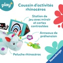 Coussin d'activités rhinocéros