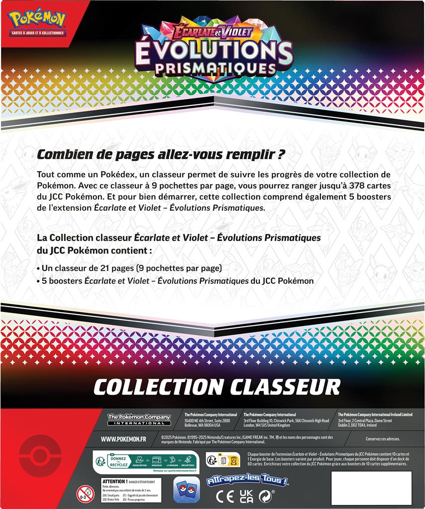 Pokémon : Portfolio (A4-9 pochettes) + 5 boosters