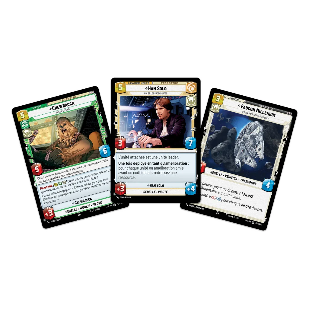 Star Wars Unlimited : Passage Vitesse Lumière Deck 1J Han Solo