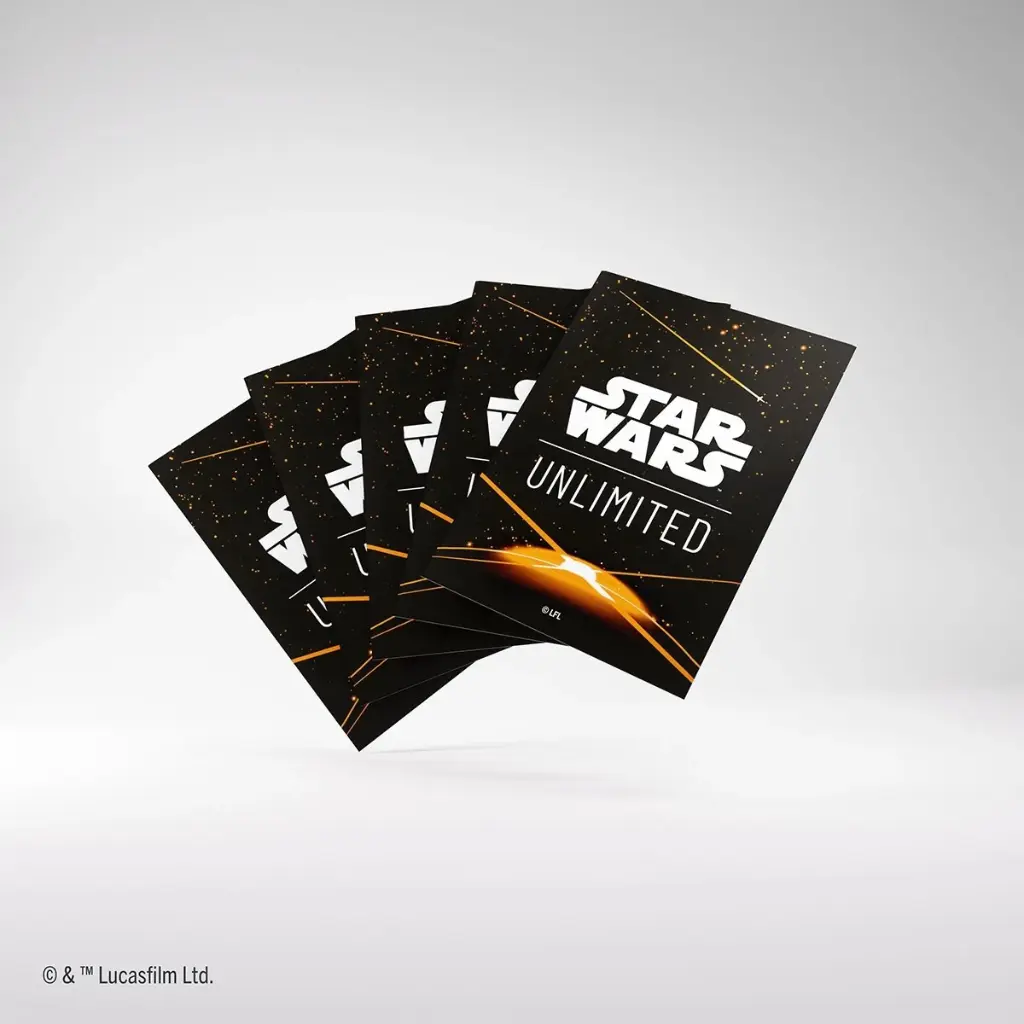 GG : Star Wars Unlimited Art Sleeves : Card Back Orange
