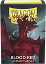 Dragon Shield Matte : Blood red