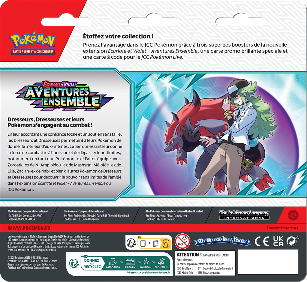 Pokémon EV09 : pack 3 boosters