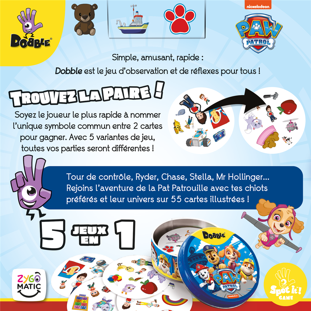 Dobble : Pat Patrouille (Eco Sleeve)
