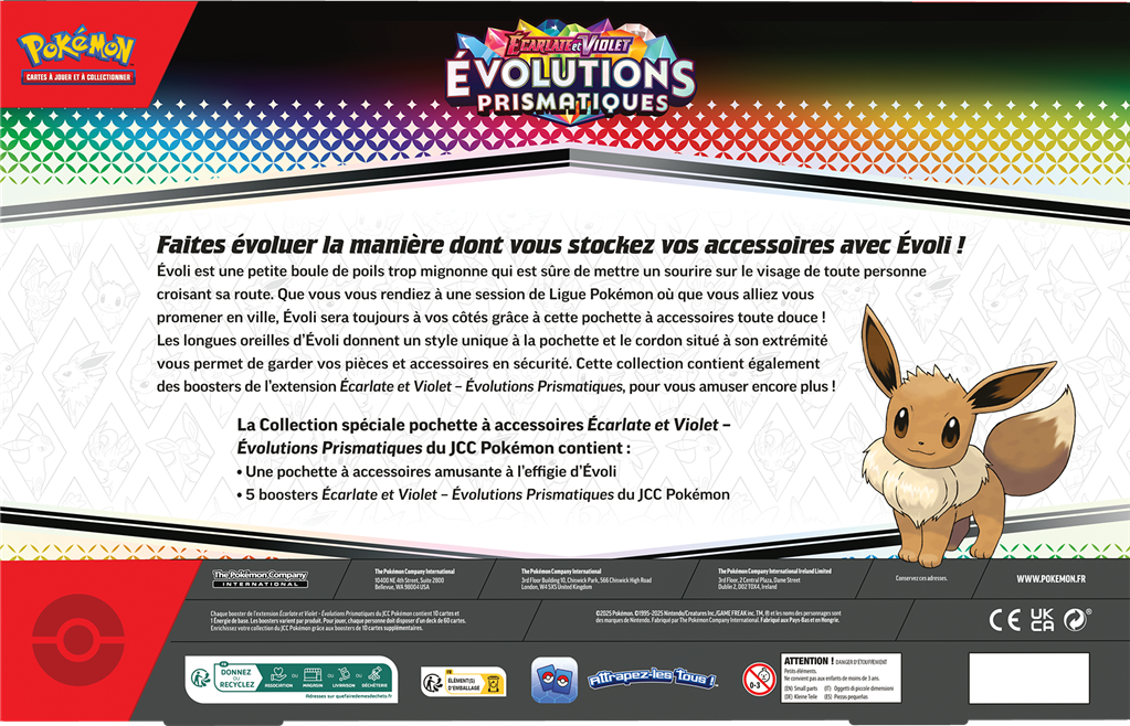 Pokémon EV8.5 : Coffret Accessoires (5 boosters)
