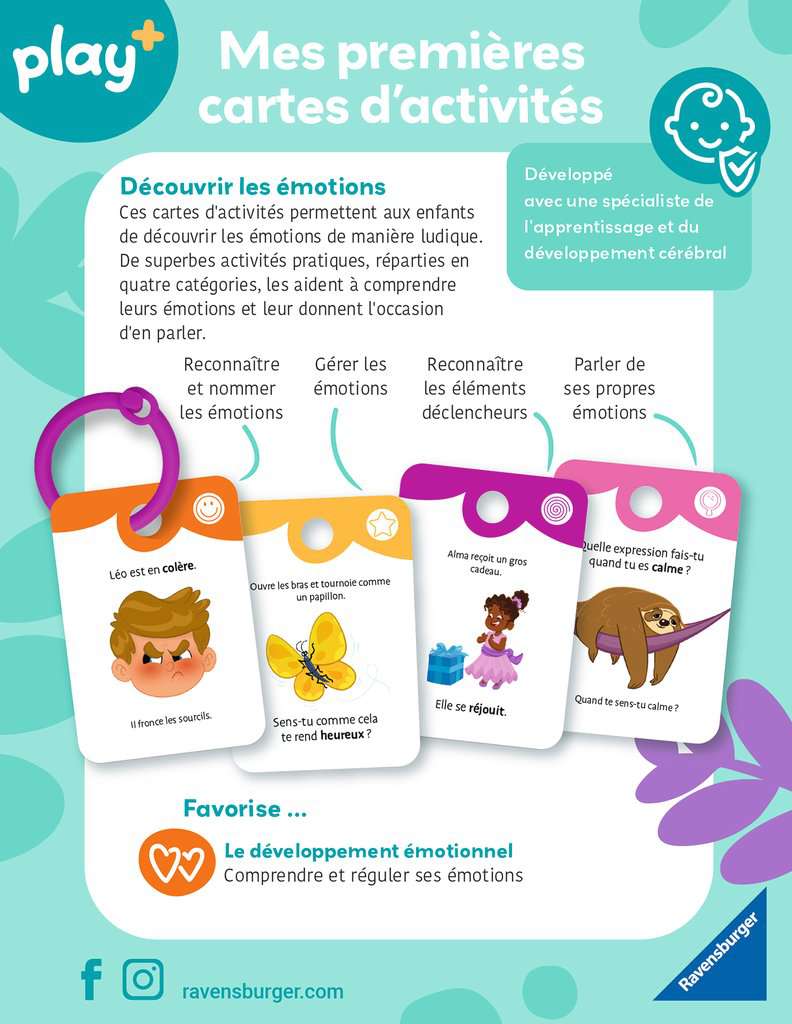 Play+ Mes premières cartes d'activités: Les émotions