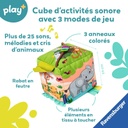 Cube d'activités sonore: les animaux sauvages