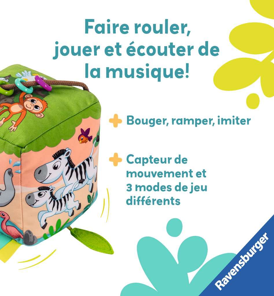 Cube d'activités sonore: les animaux sauvages