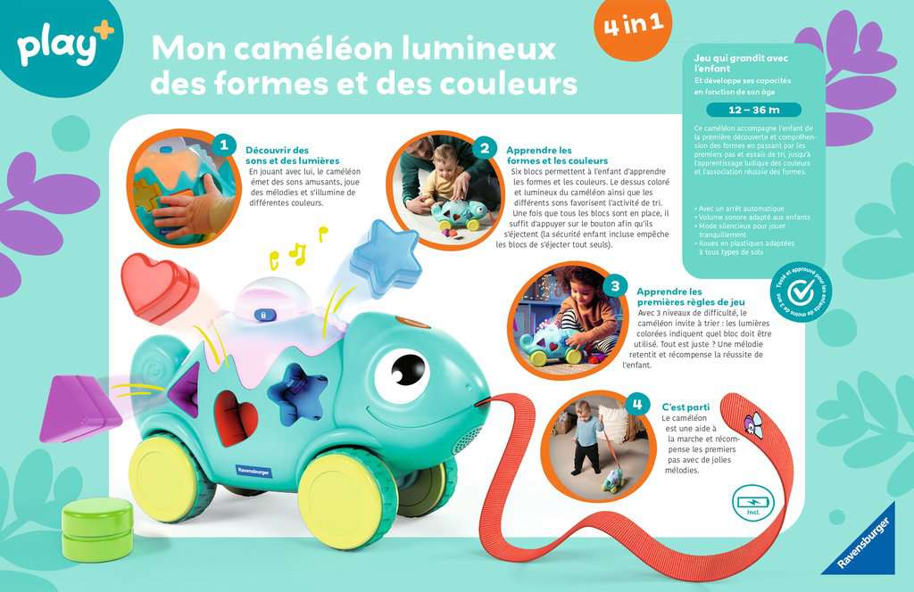 Mon caméléon lumineux des formes et des couleurs