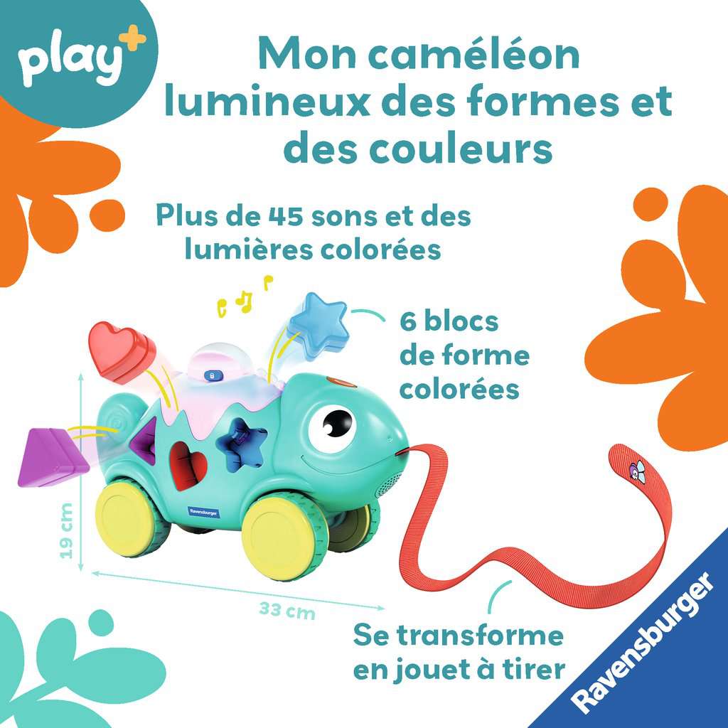 Mon caméléon lumineux des formes et des couleurs