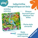 abyrinthe magnétique en bois: Dans la jungle