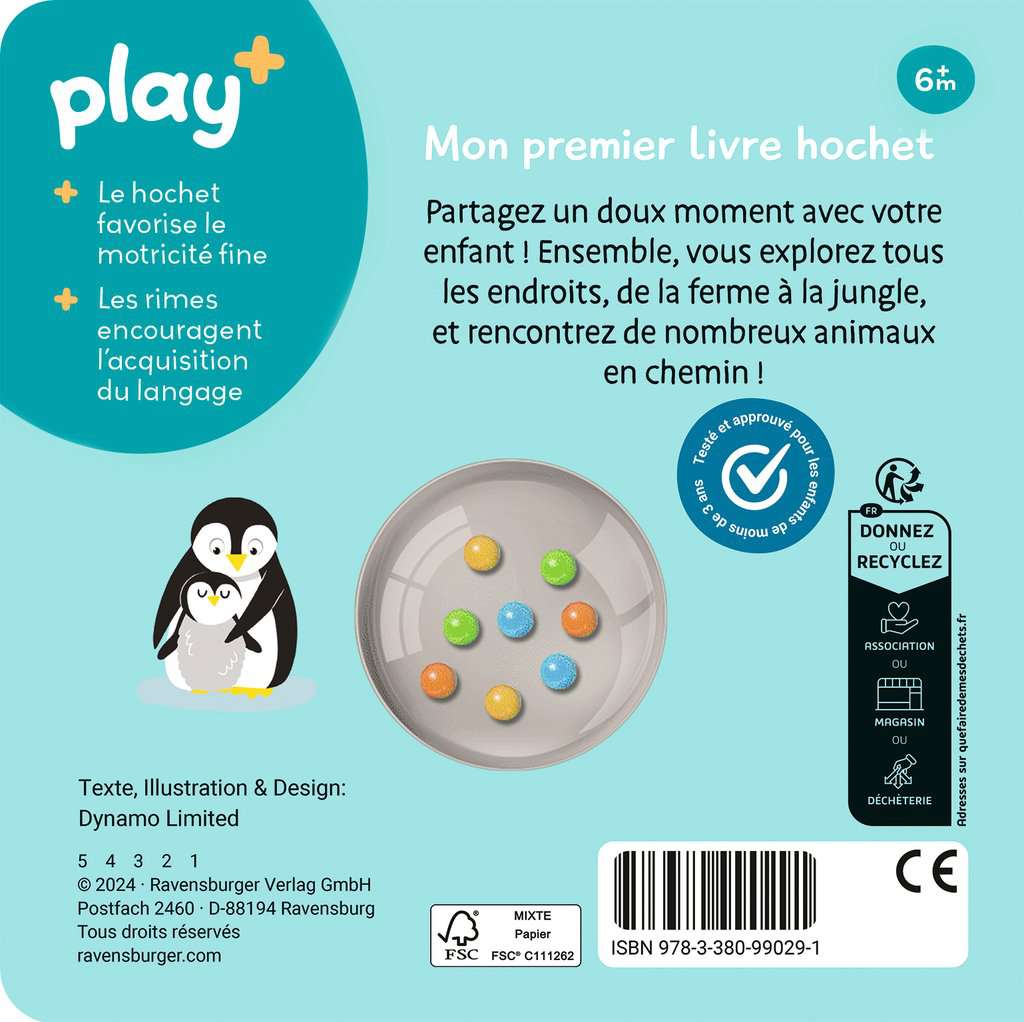 Mon Livre hochet: Mes premiers animaux