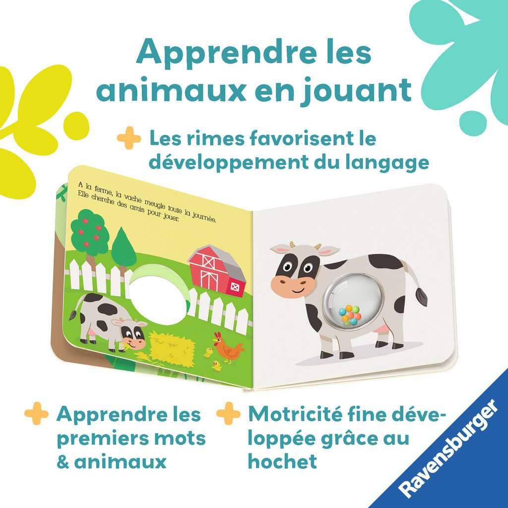 Mon Livre hochet: Mes premiers animaux