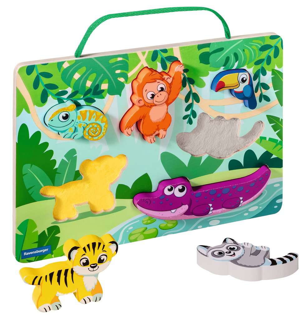 Puzzle en bois sensoriel et aimant