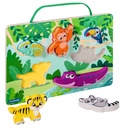 Puzzle en bois sensoriel et aimant