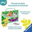 Puzzle en bois sensoriel et aimant