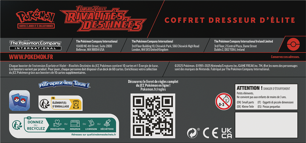 Pokémon EV10 - Rivalités Destinées : coffret Dresseur d'Elite