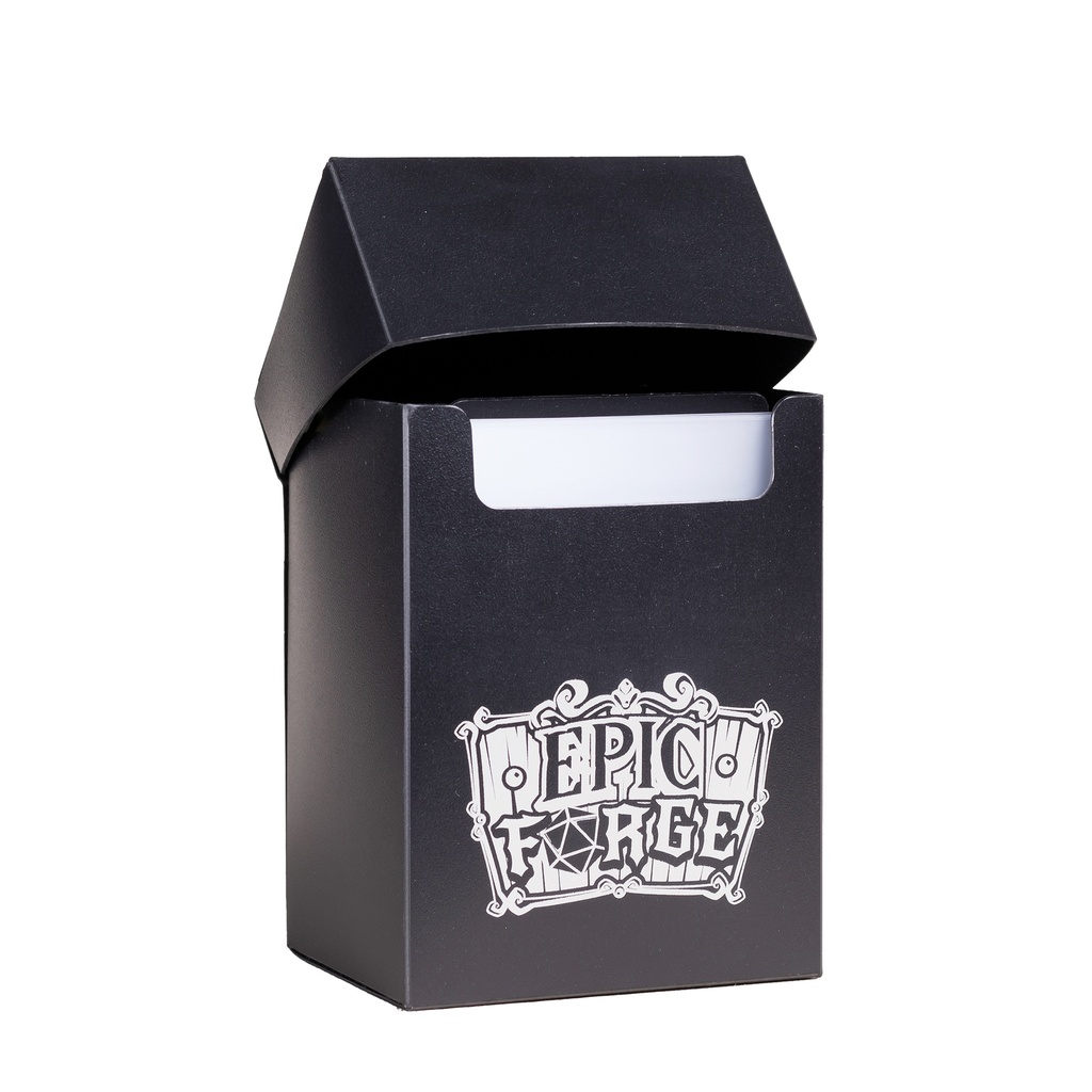 Deck Box Epic Forge 80 cartes Noir/Doré