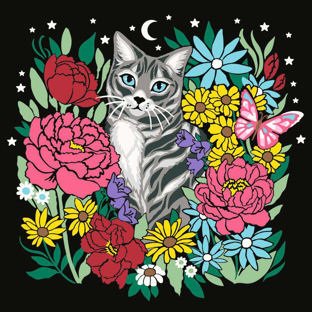 CreArt - 20x20cm - Cat / Chat - Pixie Cold: Cat