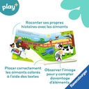 Play+ Mon premier livre aimanté: Apprendre les chiffres à la ferme