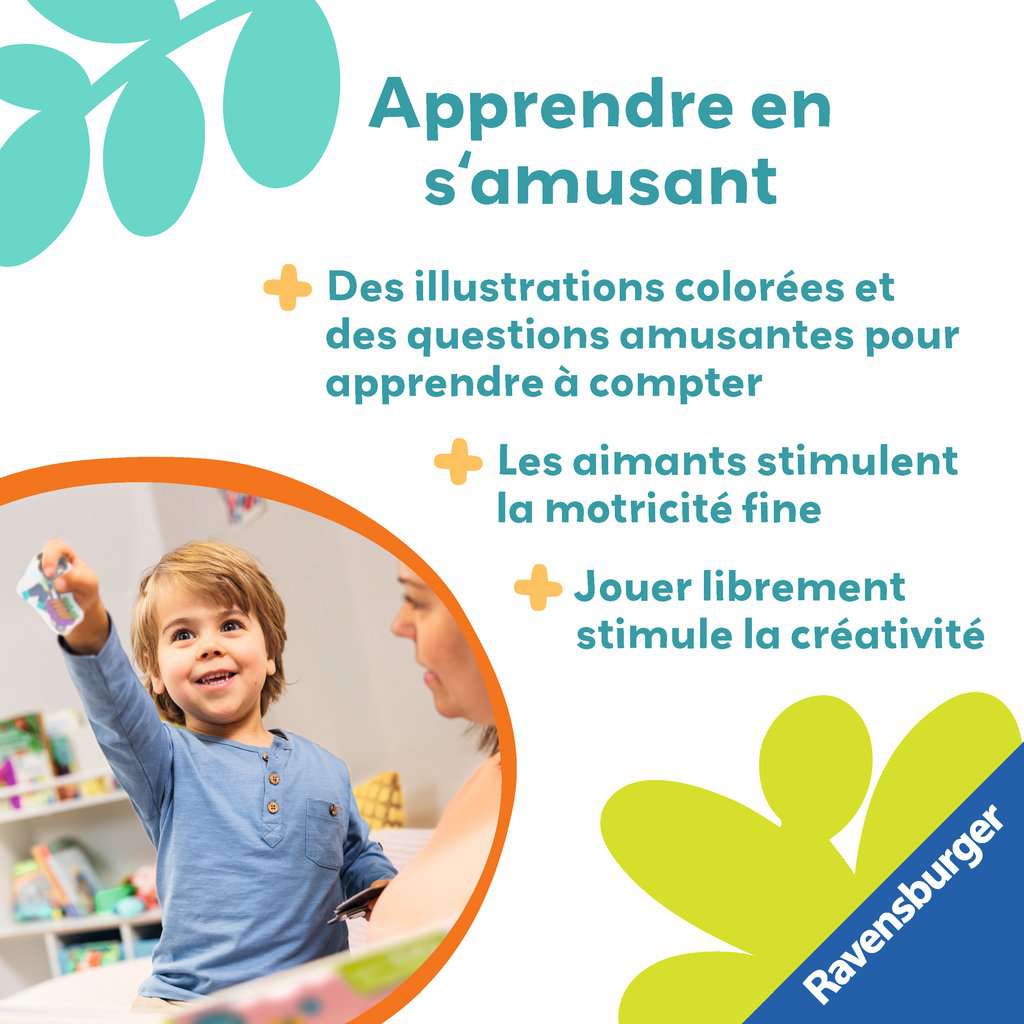 Play+ Mon premier livre aimanté: Apprendre les chiffres à la ferme