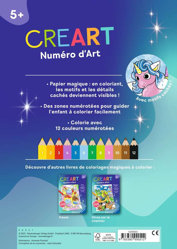 CreArt Coloriage Magique - Licornes