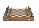 Échiquier 43cm Noyer Métal HC