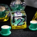 Lot de 7 dés résine gamme Insert - en boite - Café