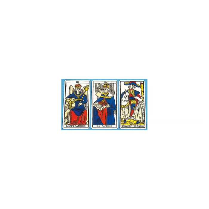 Tarot De Marseille, 78 Cartes - Étui Carton, Version Française - Avec Notice 