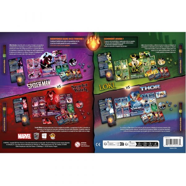 Dice Throne Marvel – Thor, Loki, Spiderman, Scarlet Witch