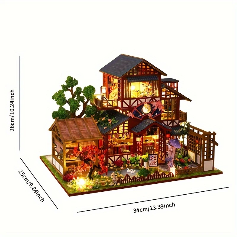 DIY miniature - Maison Traditionnel Japonaise (34 x 26 x 25 cm) 
