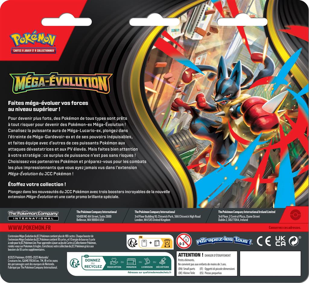 Pokémon ME01 - Méga-Évolution : Tripack (pack 3 boosters)