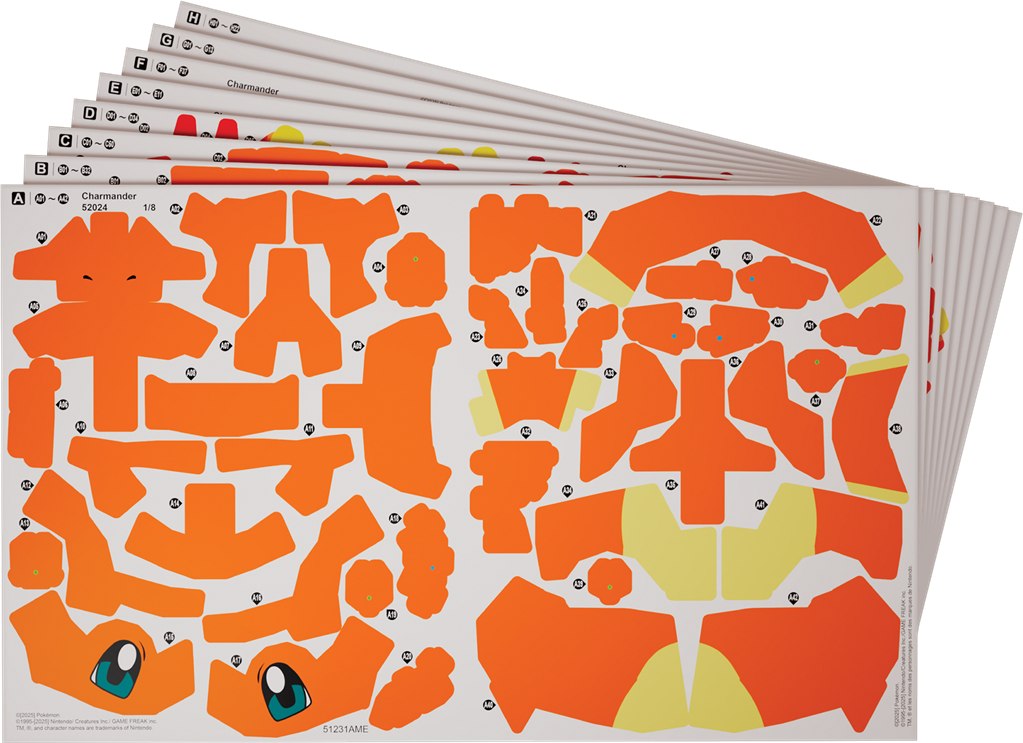 4D Build Pokémon - Salameche