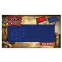 Couloir de Dés - Dé 20 Bleu - Cuir et Velours - 20 x 40 cm