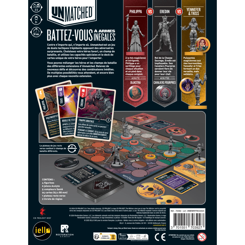 Package Unmatched - The Witcher : La Chute des Royaumes + d'argent et d'acier + 