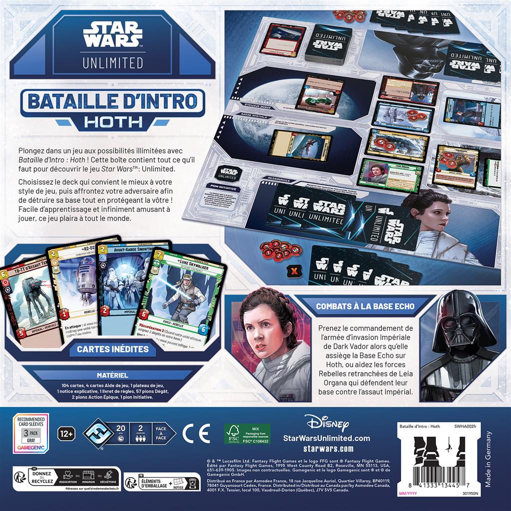 Star Wars Unlimited Bataille d'Intro : Hoth