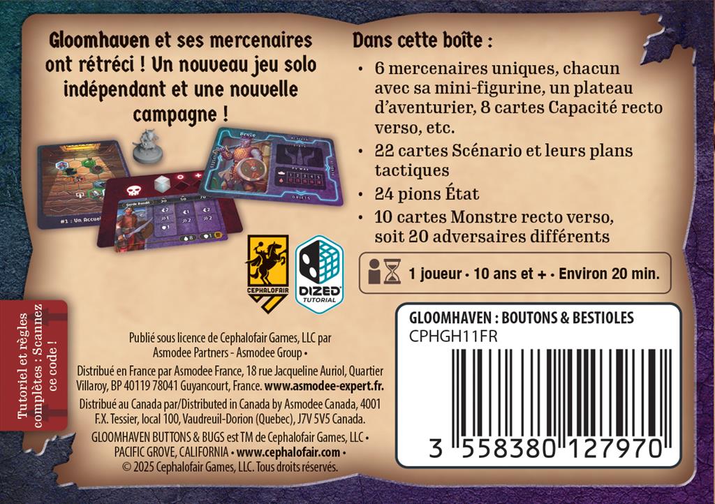 Gloomhaven : Boutons & Bestioles
