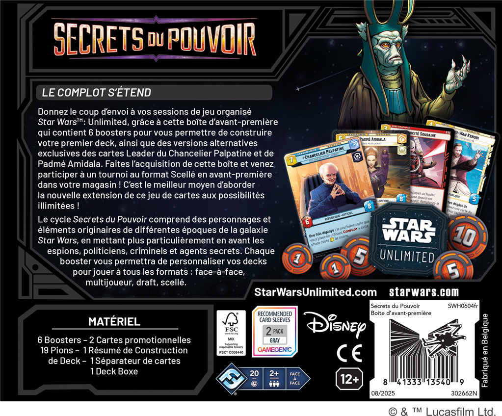 Star Wars Unlimited : Secrets du Pouvoir Boîte AP (FR)