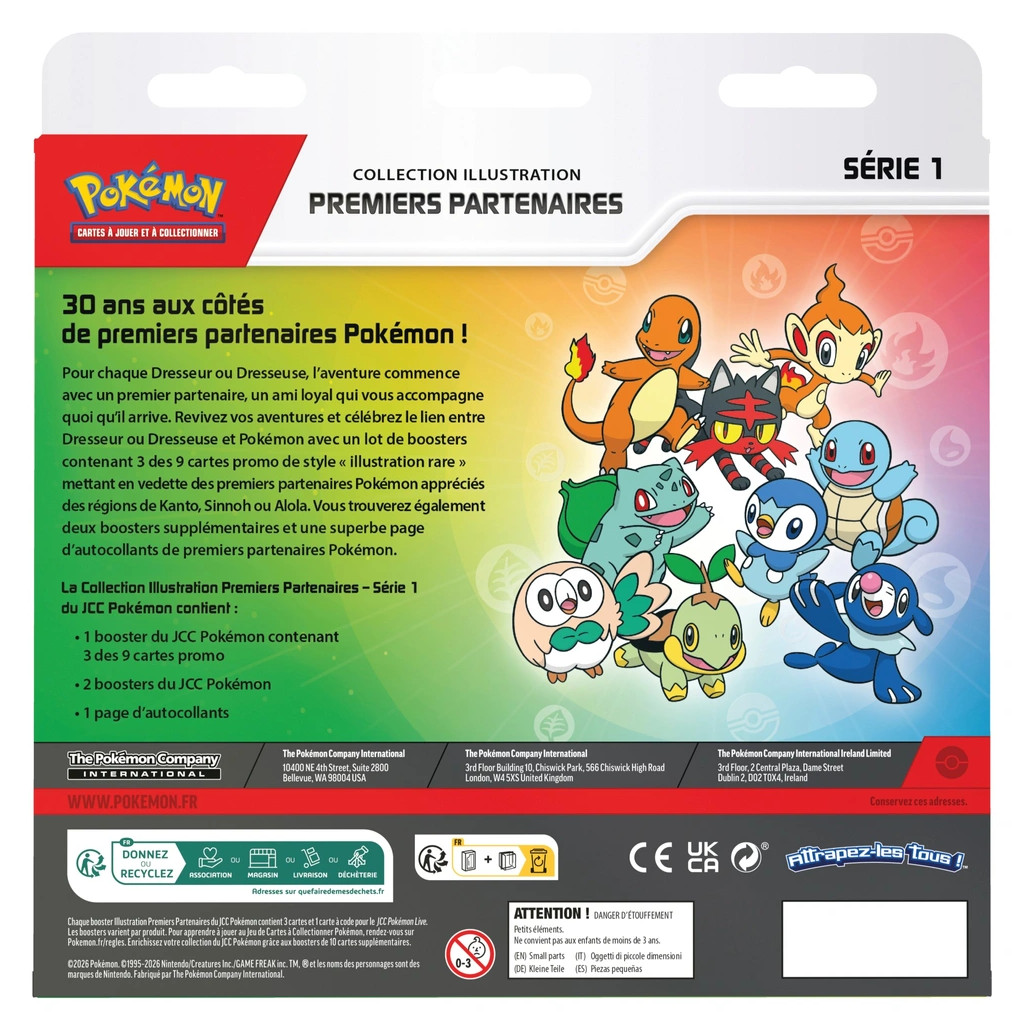 Pokémon - Coffret Collection Illustration Premiers Partenaires : Série 1