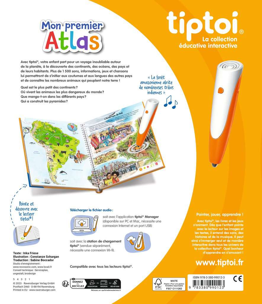 Tiptoi: Mon premier Atlas